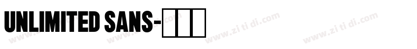 Unlimited Sans字体转换